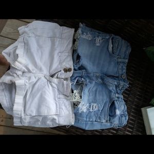Size 2 distressed express shorts